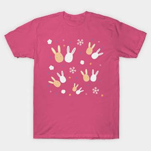 Bunny Besties pattern T-Shirt